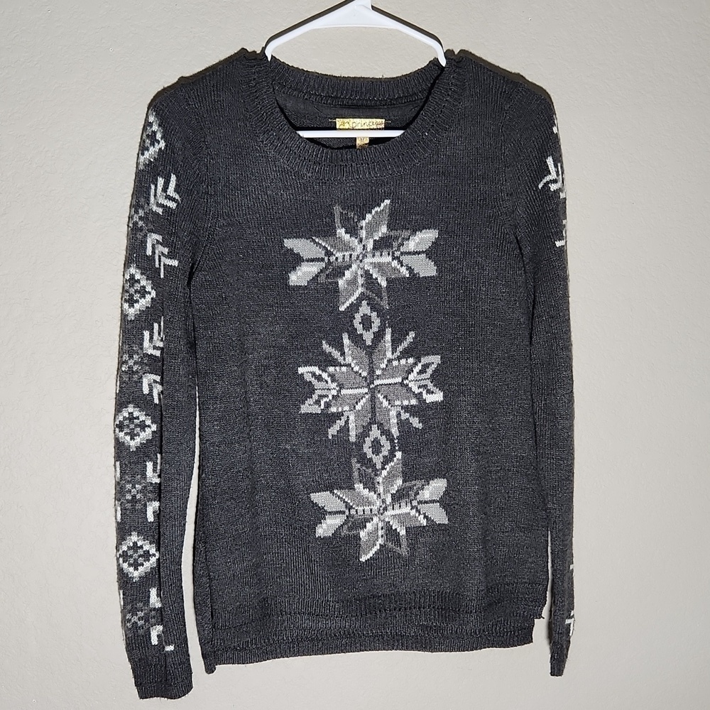 Princess Vera Wang Sweater Medium Juniors Gray